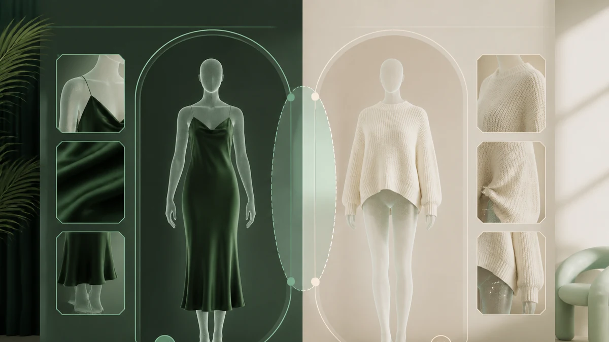 Eligible garment visualization frames for virtual try-on